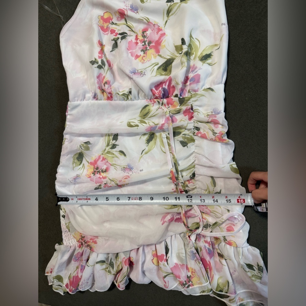 Guess White Floral Mini Dress - Picture 9 of 9